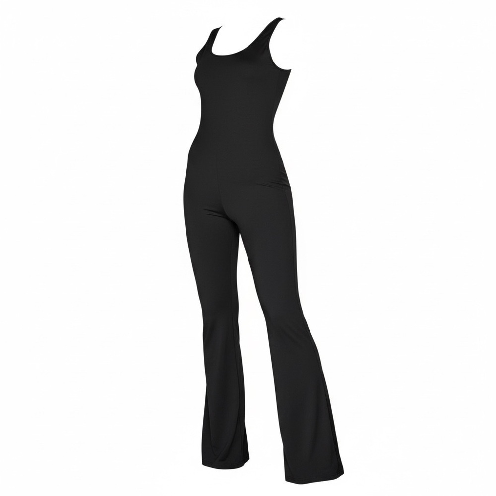 Black Sleeveless Jumpsuit